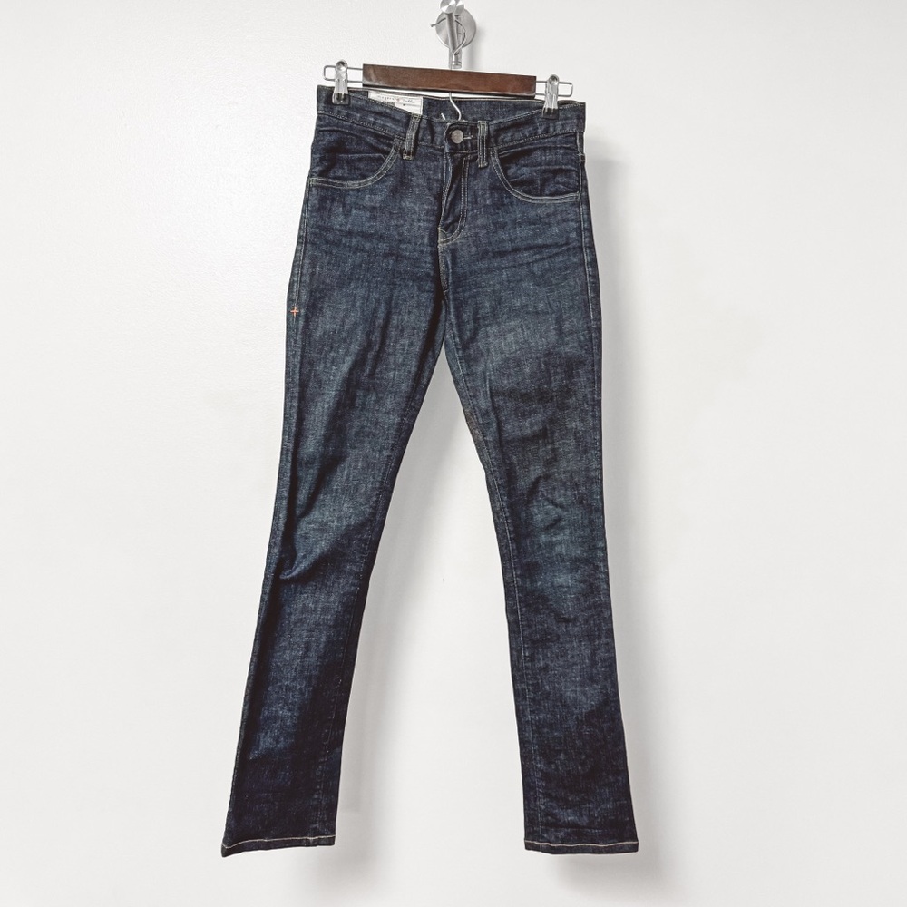 Imogene + Willie 8" Straight Boot Cut Denim Jeans Dark Wash 25